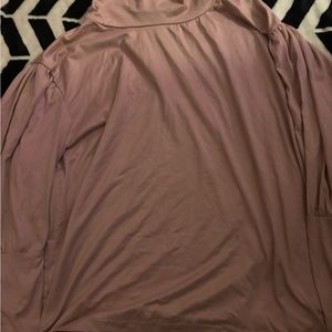 Long sleeve turtleneck, pink shirt